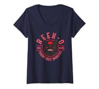 Femme Fuggler Reek-O Hairy Fuggs Un monstre laid et drôle T-Shirt avec Col en V