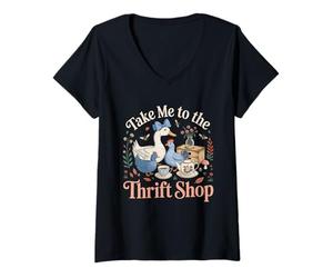 Femme Funny AI Rabbit Meme - Tous Les Chemins Mènent À Rome, T-Shirt avec Col en V