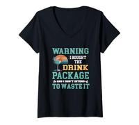 Femme Funny Cruise Tee I Bought The Drink Package T-Shirt avec Col en V