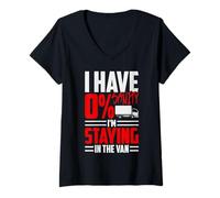 Femme Funny I'm Staying in Tha Van Phasmophobia Gamer Women Men T-Shirt avec Col en V