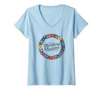 Femme Funny Microdosing Charcuterie Cheese and Meat Lovers Gear T-Shirt avec Col en V