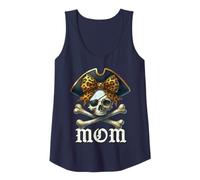 Femme Funny Pirate Mom Leopard Coquette Bow Halloween Cute Costume Débardeur