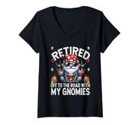 Femme Funny Retirement Saying Men Biker Grandpa Motorcycle Daddy T-Shirt avec Col en V