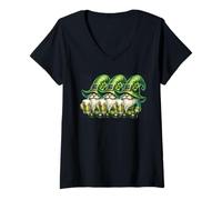 Femme Funny Shenanigans Squad for St Patricks Day GNOME Graphic T-Shirt avec Col en V