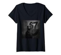 Femme Funny Six Seven 6 7 Meme Gen Z Alpha Slang Turquie Selfie T-Shirt avec Col en V