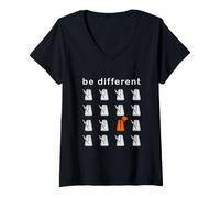 Femme Funny Sleeping Métronome Musicien Largo T-Shirt avec Col en V