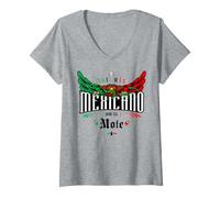 Femme Funny Spanish Phrase Team Quote Badass Mexicans Humor Slang T-Shirt avec Col en V