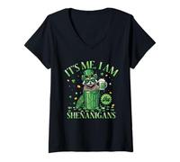 Femme Funny St. Patrick Day Guy Its Me I am The Shenanigans T-Shirt avec Col en V