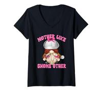 Femme Funny True Crime Mom Saying for Women Sherlock Garden GNOME T-Shirt avec Col en V