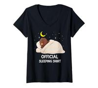 Femme Funny Turkey Pyjama Officiel Zoo pour garçons et Filles T-Shirt avec Col en V