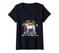 Femme Funny You Can't Tell Me What I Should Do You're Not My Dogs T-Shirt avec Col en V