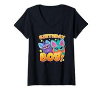 Femme Furby It's My Birthday Happiest Dancing Purple Furby T-Shirt avec Col en V