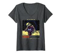 Femme Future Enemies 2024 de Science-Fiction Alien restreint T-Shirt avec Col en V