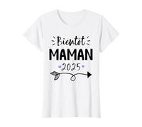 Femme Future Maman 2025 Annonce Grossesse Bientot Maman 2025 T-Shirt