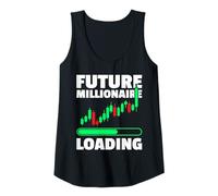 Femme Future Millionaire Loading Trader Stocks Marché boursier Débardeur
