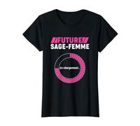 Femme Future Sage-Femme Etudiante Médico-Social Formation T-Shirt