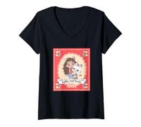Femme Gabby’s Dollhouse Gabby and Pandy Floral Frame T-Shirt avec Col en V
