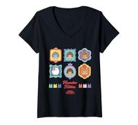 Femme Gabby’s Dollhouse Hamster Kitties Frame T-Shirt avec Col en V