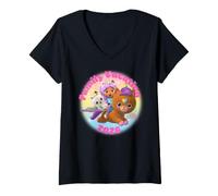 Femme Gabby's Dollhouse Kittycorn Family Vacation 2026 T-Shirt avec Col en V