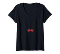 Femme Gants de Boxe - Boxer T-Shirt avec Col en V