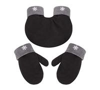 Femme Gants de Noël Moufle Unisex en Pleluche pour les amoureux de couples Flocon de neige Kit de Gants Moufles d'hiver pour 2 personnes