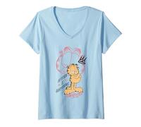 Femme Garfield Attitude is Everything Cool Pose T-Shirt avec Col en V