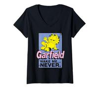 Femme Garfield - Chat Ne me réveillez jamais T-Shirt avec Col en V