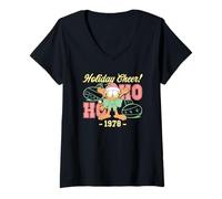 Femme Garfield Christmas Holiday Cheer! Since 1978 Ornaments T-Shirt avec Col en V