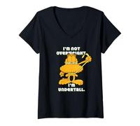 Femme Garfield - Je ne suis pas en surpoids, je m'amuse bien T-Shirt avec Col en V