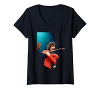 Femme Gary Moore après Les Heures de Travail en Direct du Royal Albert Hall 1992 T-Shirt avec Col en V