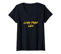 Femme Gâteau au Citron T-Shirt avec Col en V