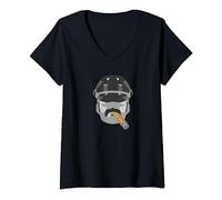 Femme Gay En Cuir Papa Homme Cigare Ours Kink Fétiche BDSM T-Shirt T-Shirt avec Col en V