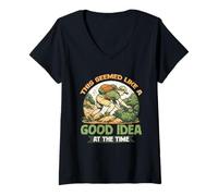 Femme Géocache Géocache Seemed Like A Good Idea At The Time T-Shirt avec Col en V