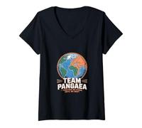 Femme Géologie « Together We Stand » Pangée T-Shirt avec Col en V