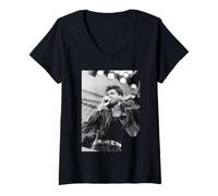 Femme George Michael Wham! Concert d'adieu à Wembley Last Christmas T-Shirt avec Col en V