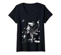 Femme George Michael Wham! Concert d'adieu Wembley I'm Your Man T-Shirt avec Col en V