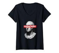 Femme George Washington American History T-Shirt avec Col en V