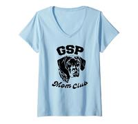 Femme German Shorthaired Pointer mom Club T-Shirt avec Col en V