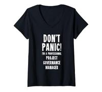 Femme Gestionnaire de gouvernance de Projet T-Shirt avec Col en V