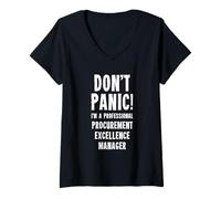 Femme Gestionnaire de l'excellence des achats T-Shirt avec Col en V