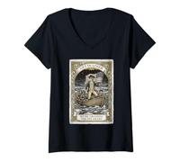 Femme Get in Loser We're Crossing The Delaware 250e Anniversaire T-Shirt avec Col en V