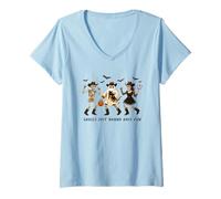 Femme Get In Loser We're Going Haunting T-Shirt avec Col en V