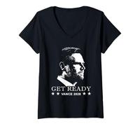 Femme Get Ready for JD Vance in 2028 Historic President T-Shirt avec Col en V
