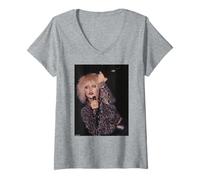 Femme Ghost Dance Live Gothic Rock Anne-Marie Hurst Andy Willsher T-Shirt avec Col en V