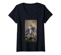Femme Giambattista Tiepolo The Immaculate Conception T-Shirt avec Col en V