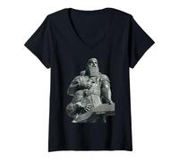 Femme Gilgamesh, Dieu sumérien et Lion, babylonien T-Shirt avec Col en V