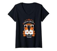 Femme Gilmore Ghouls Where You Haunt I Will Follow Ghosts T-Shirt avec Col en V