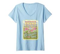 Femme Gilmore Girls The Dragonfly Inn AD T-Shirt avec Col en V