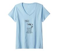Femme Gimme Da Gorbage Raccoon Trashpanda Apparel T-Shirt avec Col en V