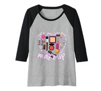Femme Girl MUA Make Up Addict Beauté des Cils Maquillage Manche Raglan